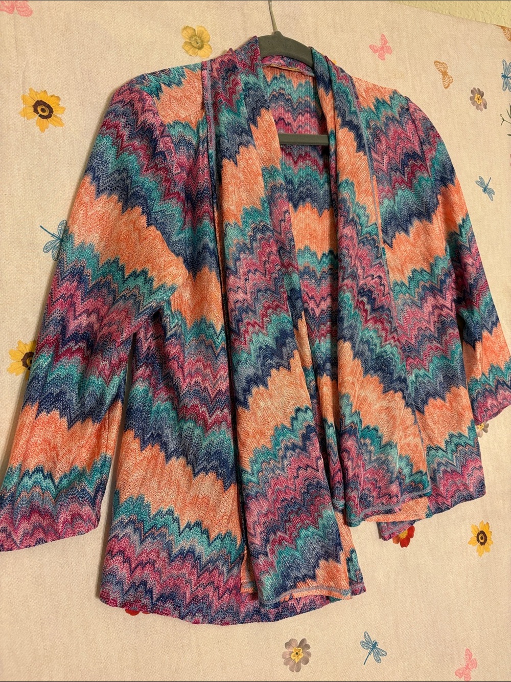 Missioni Style Inspired Open-Front Casual Light-Weight Cardigan